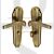 Heritage Brass WAL6530-AT Door Handle for Bathroom Waldorf Design Antique Brass