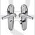 Heritage Brass WAL6530-PC Door Handle for Bathroom Waldorf Design Polished Chrome