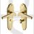 Heritage Brass WAL6530-SB Door Handle for Bathroom Waldorf Design Satin Brass