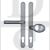 Hoppe HOP831852S London Series UPVC Lever Moveable Pad 92mm/62mm PZ Door Handles Silver