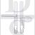 Hoppe HOP831968W London Series UPVC Lever Moveable Pad 92mm/62mm PZ Door Handles White