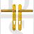 Hoppe ASGLLG Tokyo Lever Lever UPVC 92mm PZ Unsprung Door Handles Gold