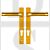 Hoppe HOP92PZ122G London Range Lever/Lever UPVC Handles Gold
