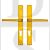 Hoppe M920870G UPVC Frankfurt Range Lever/Lever Handles Gold