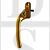Hoppe TOKLH40B Tokyo Range UPVC Offset Locking Espag Window Handle Left Hand Brass