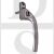 Hoppe TOKRH40C Tokyo Range UPVC Offset Locking Espag Window Handle Right Hand Chrome