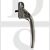 Hoppe TOKRH40S Tokyo Range UPVC Offset Locking Espag Window Handle Right Hand Silver
