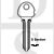 Ingersoll Compatible Errebi ING5 D Section Cylinder Key Blanks JMA ING-D Pack of 10