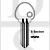 Ingersoll Compatible Orion IGL14 S Section Cylinder Key Blanks Silca ING5 JMA ING-S HD IG3 ERREBI ING3 Pack of 10