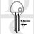 Ingersoll Compatible Orion IGL15 N Section Cylinder Key Blanks Silca ING6 JMA ING-N HD IG4 ERREBI ING2 Pack of 10