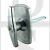 Marley Compatible R1617S 2 Lug Rear Fix 70mm Centres Garage Door T Handle Silver