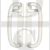 Mila Hardware 108608W Trinity Range Patio Door Handle Set White