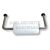 Bary BR1 Grade 304 32mm Diameter Backrest Complete With Cushion Satin Stainless Steel