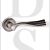 Old English OE110DS Richmond Lever Door Handle On Round Rose Distressed Silver