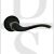 Old English OE178MB Warwick Lever Door Handle On Round Rose Matt Black