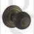 Old English OE50RMKUB Ripon Solid Brass Reeded Mortise Knob On Concealed Fix Round Rose Urban Bronze