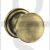 Old English OE58MMKMAB Harrogate Solid Brass Mushroom Mortise Knob On Concealed Fix Rose Matt Antique Brass