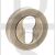 Old English OEESCEMAB Euro Profile Cylinder Escutcheon on Round Rose Matt Antique Brass