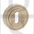 Old English OEESCKMAB UK Mortise Key Escutcheon on Round Rose Matt Antique Bronze