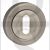 Old English OEESCKMBN UK Mortise Key Escutcheon on Round Rose Matt Gun Metal