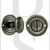 Old English OEOWCDS WC Bathroom 5mm Spindle Oval Thumbturn & Release Set Distressed Silver