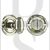 Old English OEOWCSN WC Bathroom 5mm Spindle Oval Thumbturn & Release Set Satin Nickel