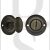 Old English OEOWCUB WC Bathroom 5mm Spindle Oval Thumbturn & Release Set Urban Bronze