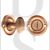 Old English OEOWCUSC WC Bathroom 5mm Spindle Oval Thumbturn & Release Set Urban Satin Copper
