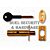 Yale PM444MB Door Security Bolt with Key Two Bolts-One Key Pack Brass