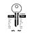 YAL20 Copy Cylinder Key Blanks (10)