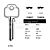 Union Copy RST TCB577 6 Pin Security Cylinder Key Blanks Pack of 10