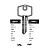 UN21L Cylinder Key Blanks (10)