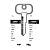 UN28 Cylinder Key Blanks (10)