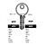 UN36 Cylinder Key Blanks (10)
