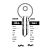 UNL4L Cylinder Key Blanks (10)