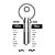 UNL6L Cylinder Key Blanks (10)