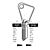 VA123 Cylinder Key Blanks (10)
