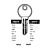 YAL11L Copy Cylinder Key Blanks (10)