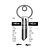 YAL14 Copy Cylinder Key Blanks (10)