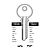 YAL15L Copy Cylinder Key Blanks (10)