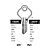 YAL16 Copy Cylinder Key Blanks (10)