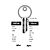 YAL18 Copy Cylinder Key Blanks (10)