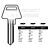Assa Copy Orion A0513 Cylinder Key Blanks Silca ASS144 JMA AS-7D HD ASS144 Errebi AA116 Pack of 10