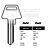Assa Copy Orion A1112 Cylinder Key Blanks Silca ASS154 JMA AS-14D Errebi AA123 Pack of 10