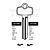 Best Copy Orion A1114G Cylinder Key Blanks Silca BES7 JMA BES--6D HD A114G Errebi BES6 Pack of 10