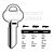 Assa Copy Orion A29BK Cylinder Key Blanks Silca ASS21 JMA AS-BK5 HD AS-BK5 Errebi AA8 Pack of 10