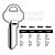 Assa Copy Orion A29DL Cylinder Key Blanks Silca AA27 JMA AS-DL5 HD AS-DL5 Errebi AA26 Pack of 10