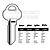 Assa Copy Orion A29GL Cylinder Key Blanks Silca ASS27R JMA AS-GL5 HD AS-GL5 Errebi AA26R Pack of 10