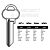 Assa Copy Orion A34L Cylinder Key Blanks Silca ASS32R JMA AS-L7 HD ASS32R Errebi AA20R Pack of 10