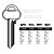 Assa Copy Orion A35SS Cylinder Key Blanks Silca ASS39R JMA AS-SS7 HD AS-SS7 Errebi AA54 Pack of 10